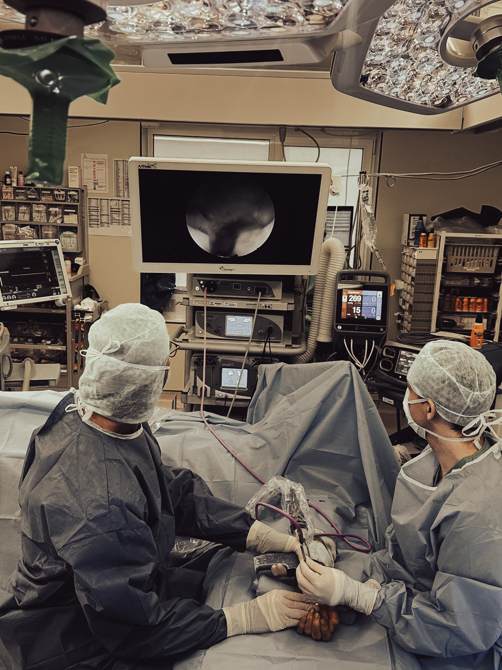 3 months in a surgery room.